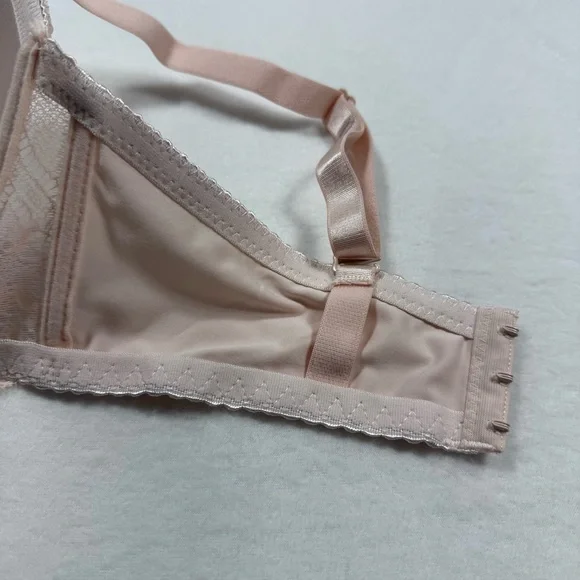 Rene Rofe 38DD Blush Floral Lace Demi Bra Convertible Underwire New Without Tags - Picture 5 of 10